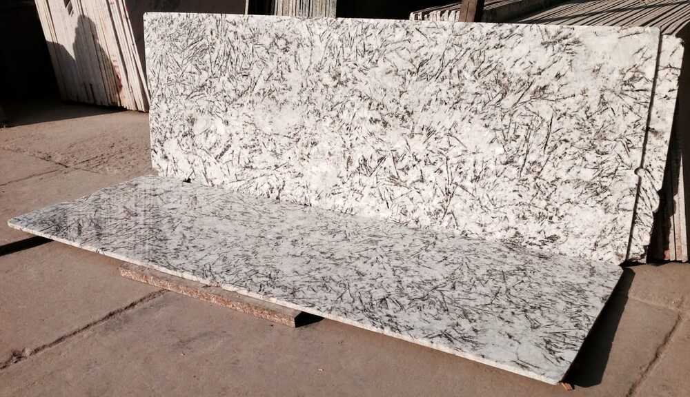 Glimmer White Granite Slab bookm